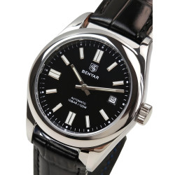 чоловічий наручний годинник benyar automatic leather deluxe водостійкість 10 bar 2 ремінці