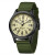 Чоловічий наручний годинник Besta Command Green Nylon 2 ремінці класичний круглий стрілковий #11113