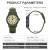 Чоловічий наручний годинник Besta Command Green Nylon 2 ремінці класичний круглий стрілковий #11114