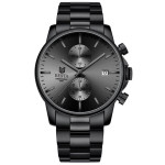 чоловічий наручний годинник besta mars premium leather black 2 ремінці
