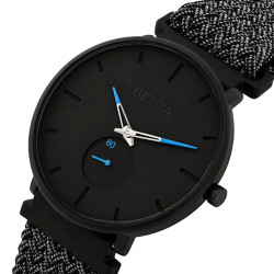 чоловічий наручний годинник besta tower nylon graphite 2 ремінці