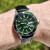 Чоловічий наручний годинник Carnival Diver Leather Deluxe 10 Bar 2 ремінці #13319
