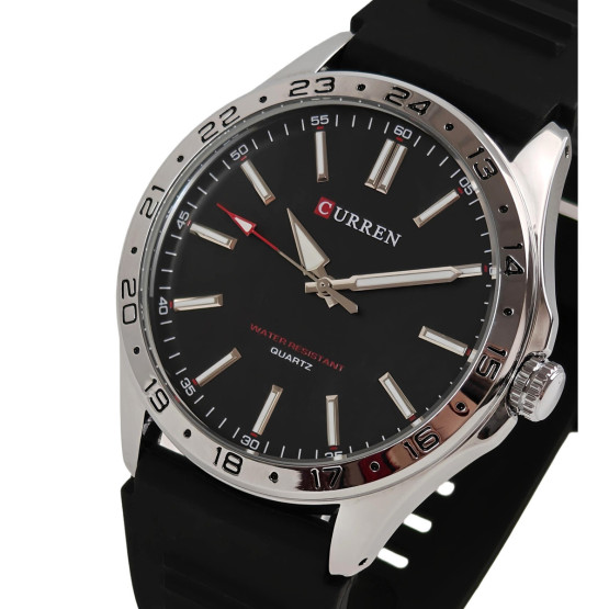 Чоловічий наручний годинник Curren Hector Elastic Black 2 ремінці