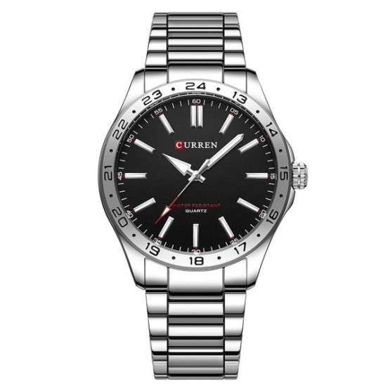 Чоловічий наручний годинник Curren Hector Elastic Black 2 ремінці #11387
