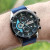 Чоловічий наручний годинник Curren Roberto Lava Blue 2 ремінці #13303