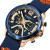 Чоловічий наручний годинник Curren Toronto Lava Blue 2 ремінці