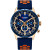 Чоловічий наручний годинник Curren Wild Lava Blue 2 ремінці #13306