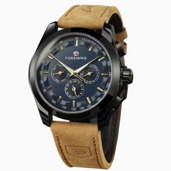 Чоловічий наручний годинник Forsining Walker Limited класичний круглий стрілковий