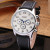 Чоловічий наручний годинник Jaragar Elite White Rubber 2 ремінці #11655