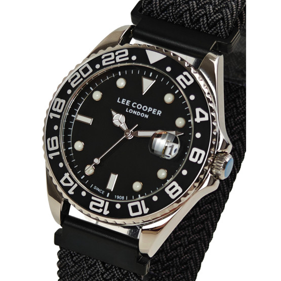 Чоловічий наручний годинник Lee Cooper Daytona Vibe Black 2 ремінці