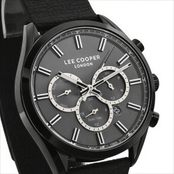 чоловічий годинник lee cooper england midnight black 2 ремінці