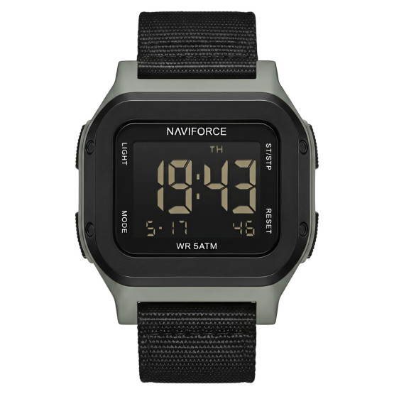Чоловічий наручний годинник Naviforce Cube Strong Nylon 2 ремінці