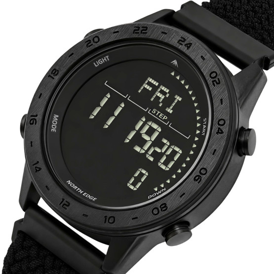 Чоловічий наручний годинник North Edge Tank3 Nylon Power 5BAR 2 ремінці