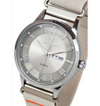 чоловічий наручний годинник poedagar berlin nylon creamy 2 ремінці
