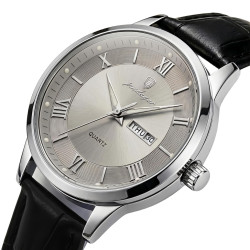 чоловічий наручний годинник poedagar berlin premium leather 2 ремінці
