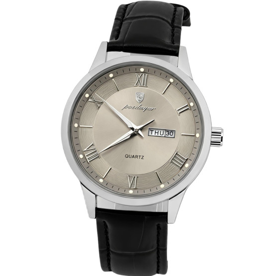 Чоловічий наручний годинник Poedagar Berlin Premium Leather 2 ремінці #13371
