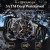 Чоловічий наручний годинник Poedagar Extra Prestige Black 2 ремінці #13134