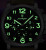 Чоловічий наручний годинник Poedagar Luminious Rubber Black 2 ремінці #11723