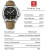 Чоловічий наручний годинник Poedagar Luminious Rubber Black 2 ремінці #11726