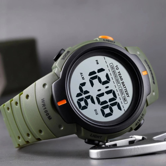 Чоловічий наручний годинник Skmei Neon Special 10 Bar 2 ремінці #13797
