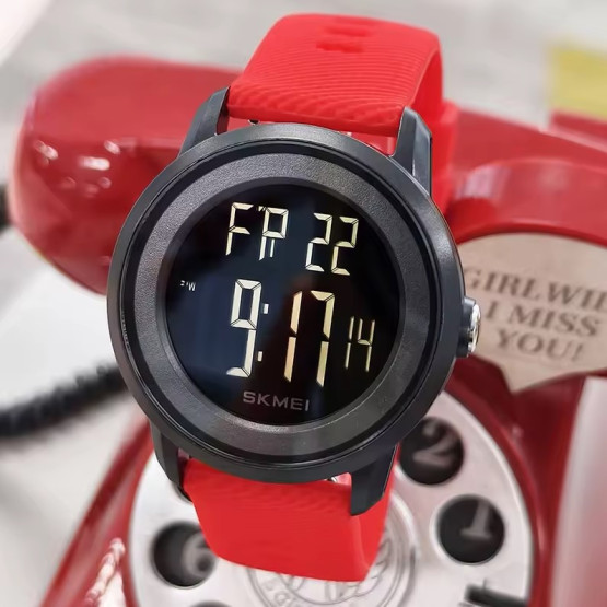 Чоловічий наручний годинник Skmei Red #12954
