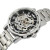 Чоловічий наручний годинник Winner Black Pure Silver 2 ремінці