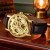 Чоловічий наручний годинник Winner Gold Metal Black 2 ремінці #13707
