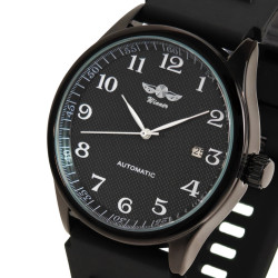 чоловічий наручний годинник winner handsome elastic black 2 ремінці