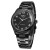 Чоловічий наручний годинник Winner Handsome Elastic Black 2 ремінці #11631