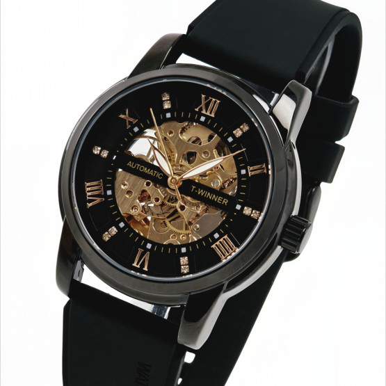 Чоловічий наручний годинник Winner Triumph R-Series 2 ремінці #12241