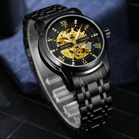 Чоловічий наручний годинник Winner Triumph R-Series 2 ремінці #12242