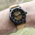 Чоловічий наручний годинник Winner Triumph Sahara Gold 2 ремінці #13001
