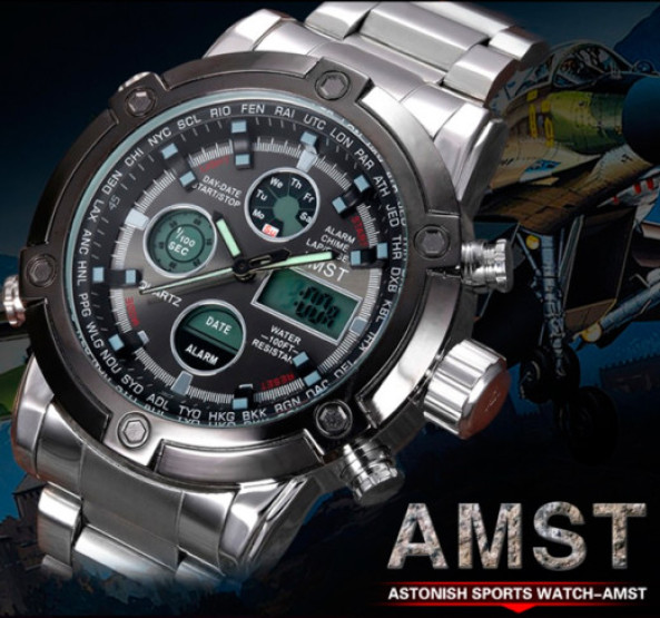Годинник чоловічий AMST Mountain Steel наручний годинник AMST #965