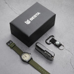 годинник чоловічий besta box command set подарунковий набір з компасом