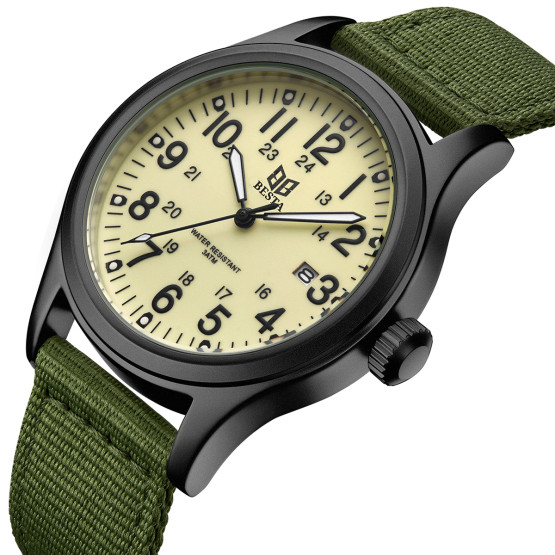 Годинник чоловічий Besta Command Green наручний годинник Besta