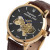 Годинник чоловічий Besta Skeleton Gold Black Dial класичний стрілковий наручний годинник Besta #10746