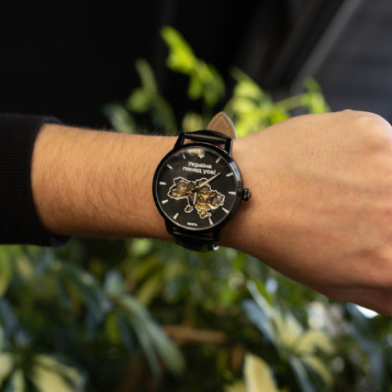 Годинник чоловічий Besta Skeleton UA Black наручний годинник Besta #3954