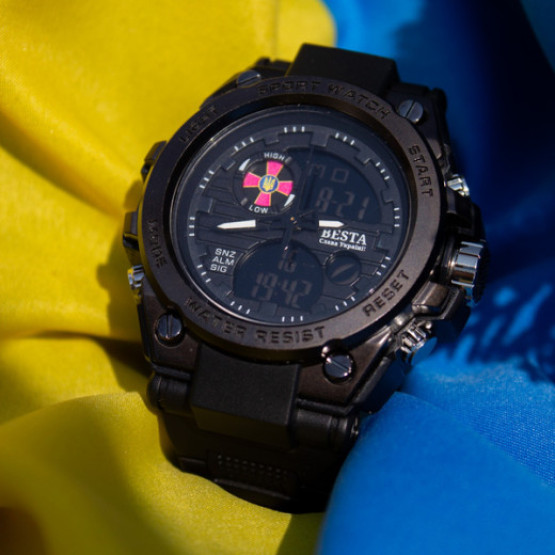 Годинник чоловічий Besta Tattoo ЗСУ наручний годинник Besta #3197