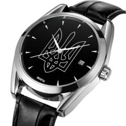 годинник чоловічий besta tryzub leather наручний годинник besta
