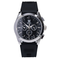 чоловічий наручний годинник besta walker elastic black 2 ремінці класичний стрілковий
