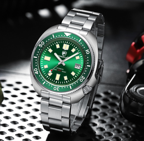 Годинник чоловічий Cheetah Diver 20 Bar наручний годинник Cheetah #7078