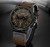 Чоловічий наручний годинник Curren Monreal Armor Black 2 ремінці секундомір хронограф #10908