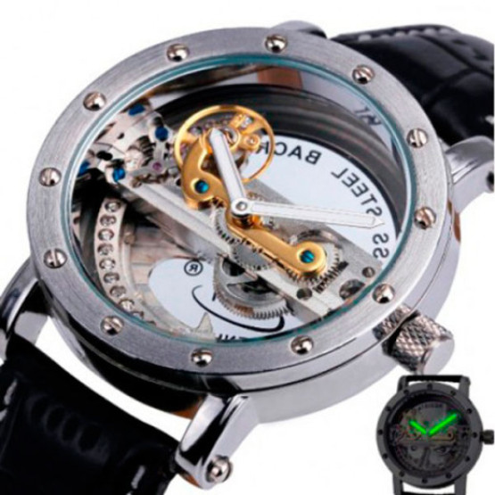 Годинник чоловічий Forsining Air Silver наручний годинник Forsining #375