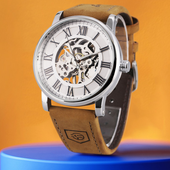 Годинник чоловічий Forsining Vintage Pro наручний годинник Forsining #7191