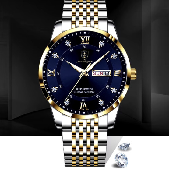 Годинник чоловічий Hemsut Poedagar Blue наручний годинник Hemsut #7565