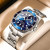 Годинник чоловічий Hemsut Zurich Blue наручний годинник Hemsut #9487