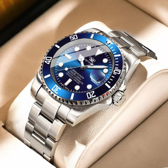 Годинник чоловічий Hemsut Zurich Blue наручний годинник Hemsut #9486