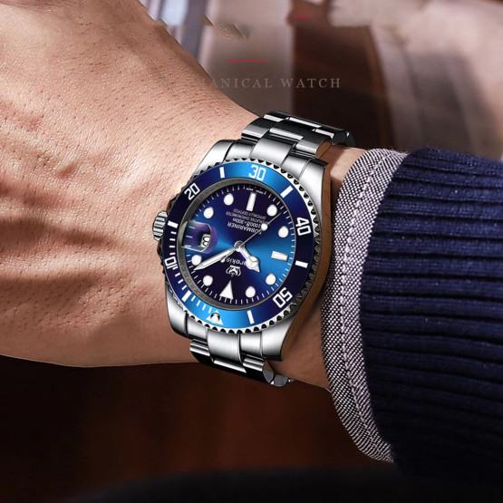 Годинник чоловічий Hemsut Zurich Blue наручний годинник Hemsut #9490