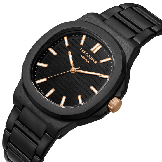 Годинник чоловічий Lee Cooper Brand Black наручний годинник Lee Cooper #7261