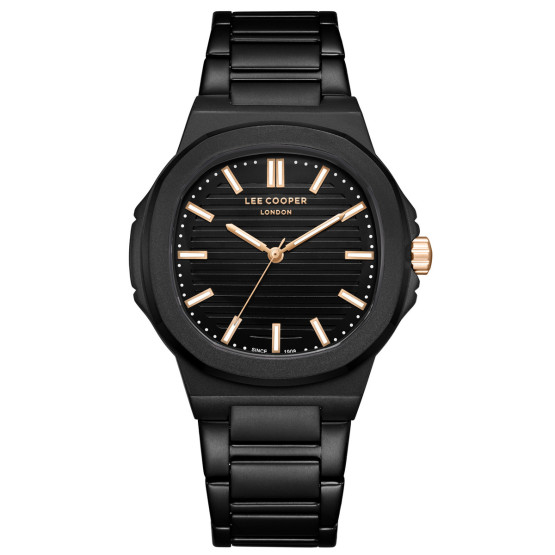 Годинник чоловічий Lee Cooper Brand Black наручний годинник Lee Cooper